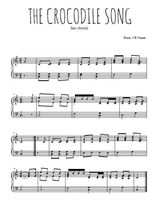 Téléchargez l'arrangement pour piano de la partition de chant-de-marin-the-crocodile-song en PDF